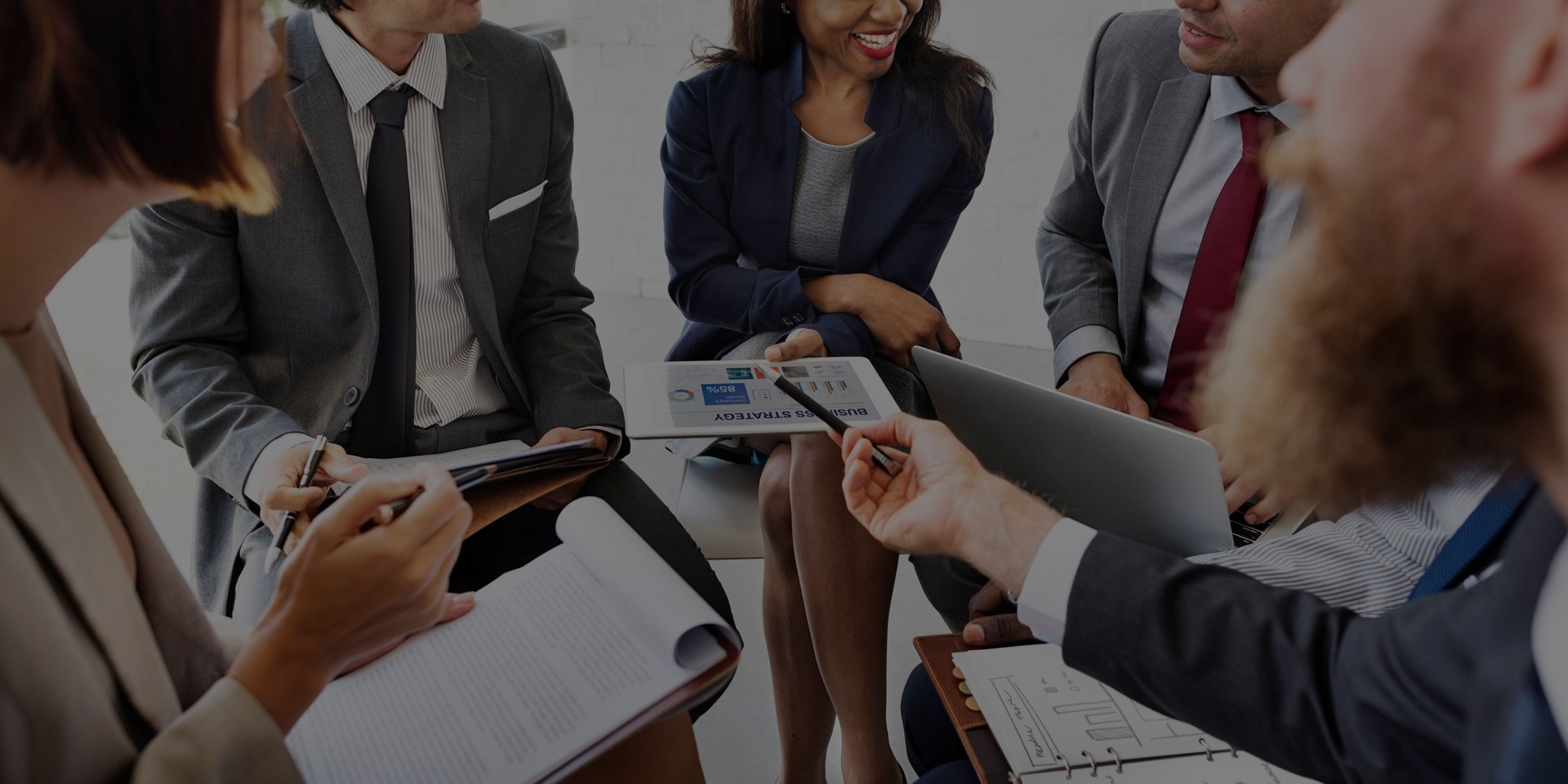 Business People Discussion Marketing Plan Meeting Concept